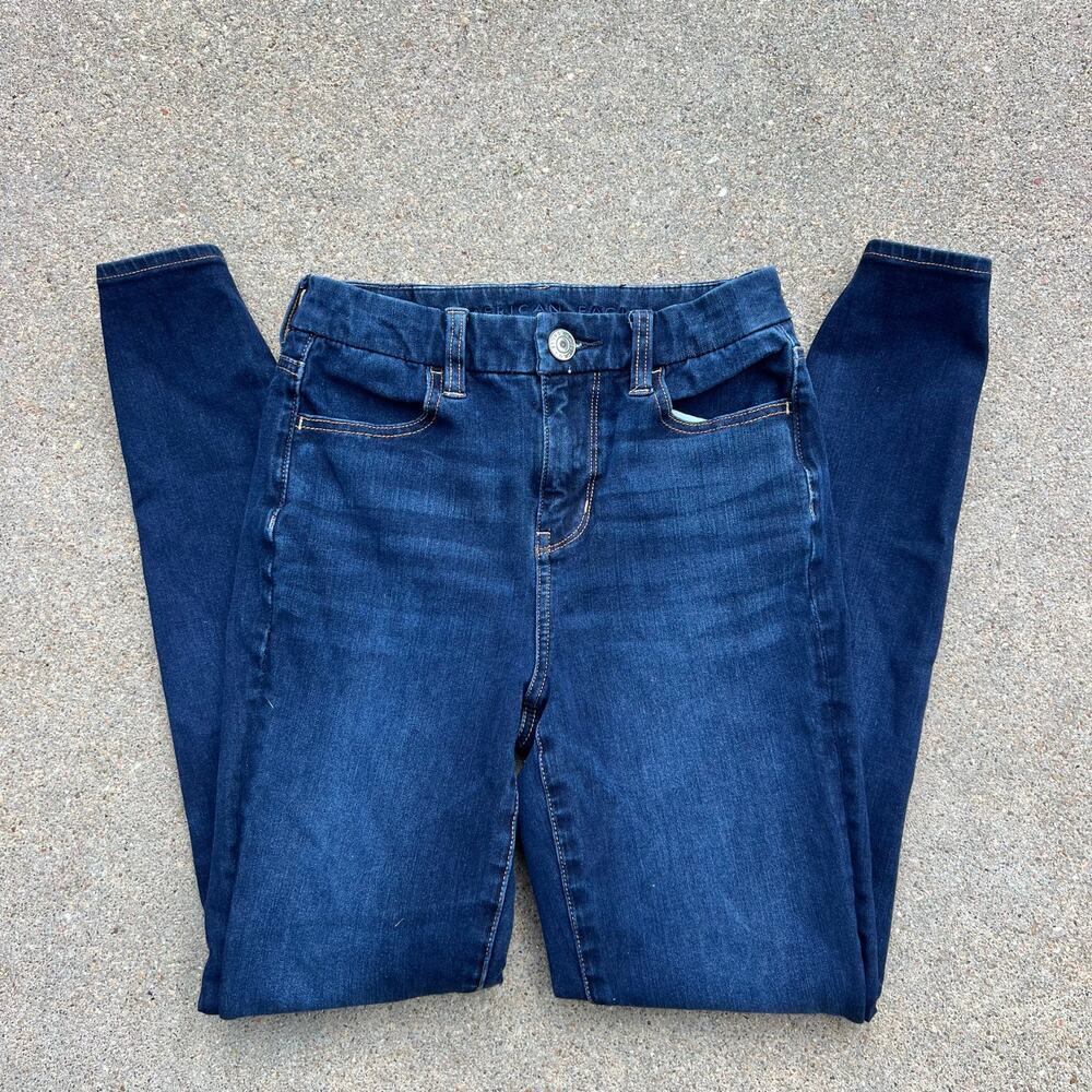 American Eagle Curvy Hi-Rise Jegging Blue Jeans The Dream Jean 0 REGULAR